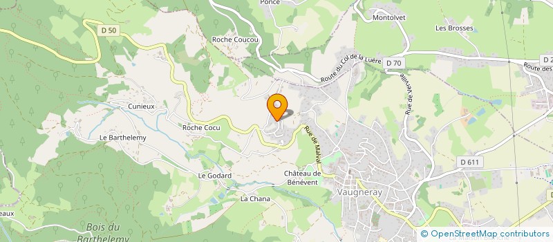 localisation de l'entreprise SCI JURIC  VAUGNERAY