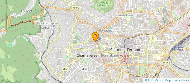 localisation de l'entreprise SCI JURICENTRE  CHAMALIERES