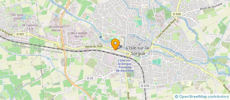 localisation de l'entreprise SCI JURIE  L'ISLE-SUR-LA-SORGUE