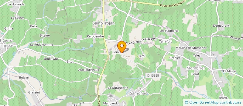 localisation de l'entreprise SCI JURIE-JOUSSE  SAMONAC