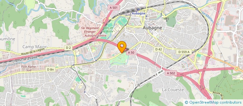 localisation de l'entreprise SCI JURIS à AUBAGNE