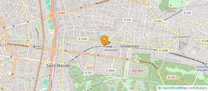 localisation de l'entreprise SCI JURIS à VINCENNES