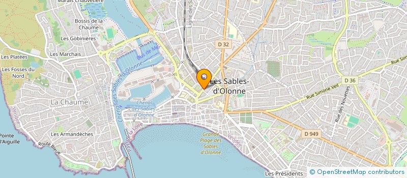 localisation de l'entreprise SCI JURIS OLONNE à LES SABLES D'OLONNE