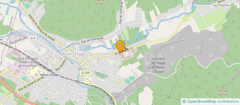 localisation de l'entreprise SCI JURORIS  RAON-L'ETAPE