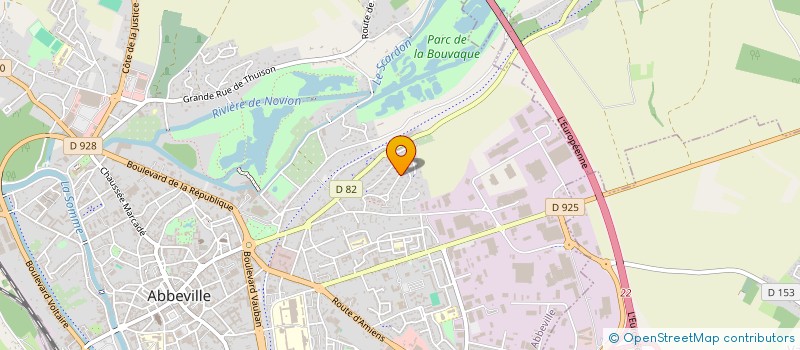 localisation de l'entreprise SCI JUROVA à ABBEVILLE