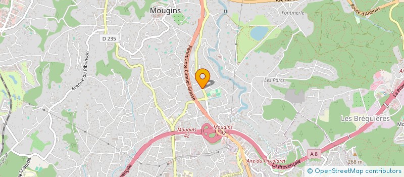 localisation de l'entreprise SCI JUSA à MOUGINS
