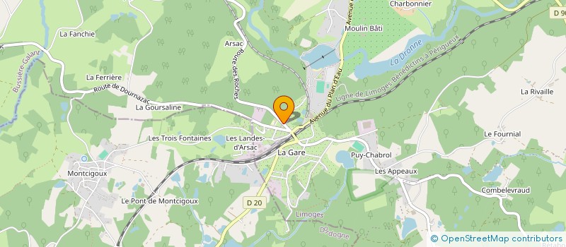 localisation de l'entreprise SCI JUSAN à BUSSIERE-GALANT