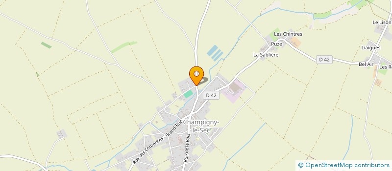 localisation de l'entreprise SCI JUSANT  VOUZAILLES