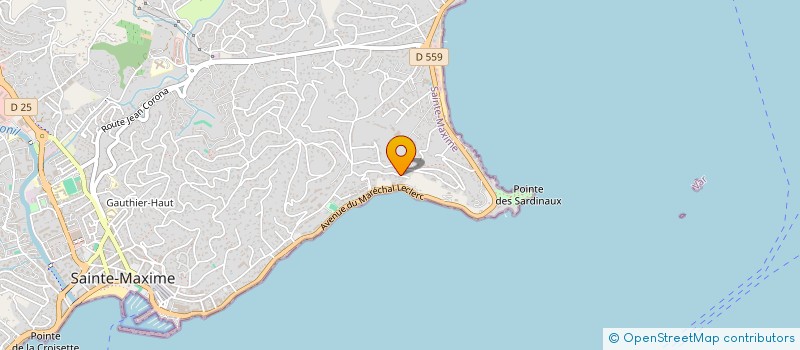 localisation de l'entreprise SCI JUSATHO à SAINTE-MAXIME