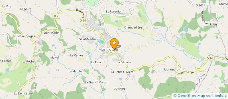 localisation de l'entreprise SCI JUSAU  MONTROTTIER