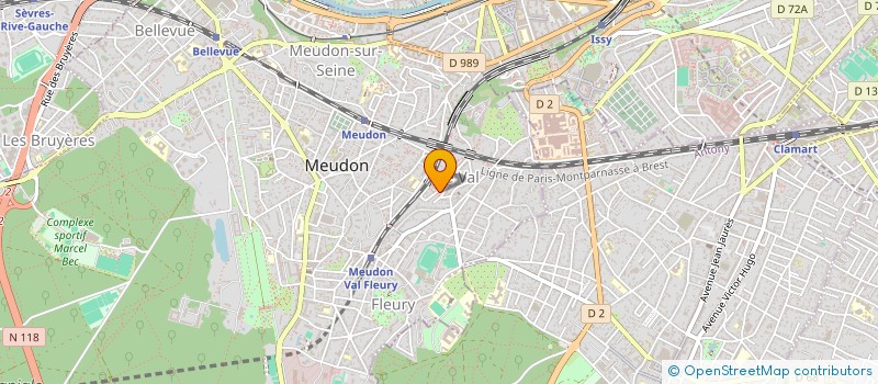 localisation de l'entreprise SCI JUSQU'AUX ETOILES à MEUDON