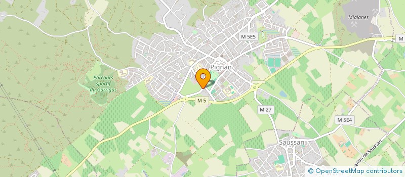 localisation de l'entreprise SCI JUSSIEU à PIGNAN