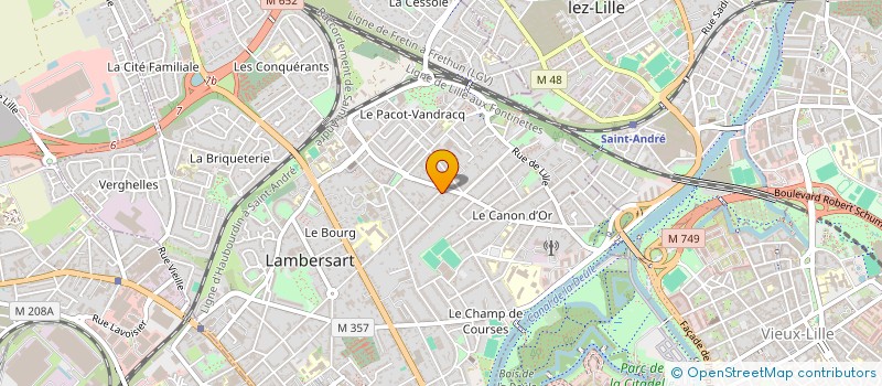localisation de l'entreprise SCI JUSSIEU à LAMBERSART