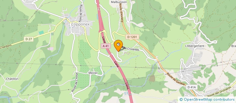 localisation de l'entreprise SCI JUSSY  COPPONEX