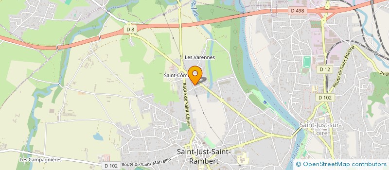 localisation de l'entreprise SCI JUST 2MB  SAINT-JUST-SAINT-RAMBERT