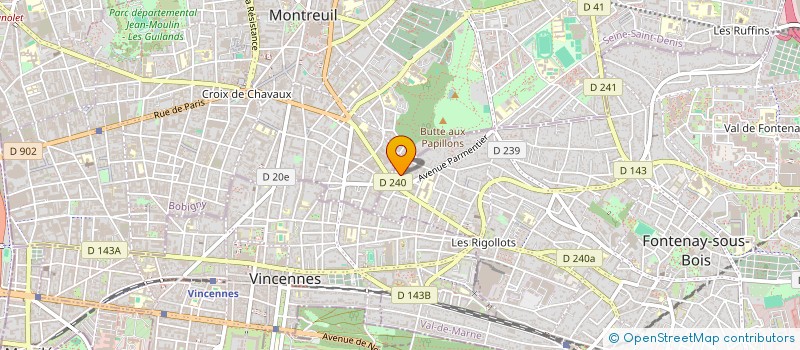 localisation de l'entreprise SCI JUST à FONTENAY-SOUS-BOIS