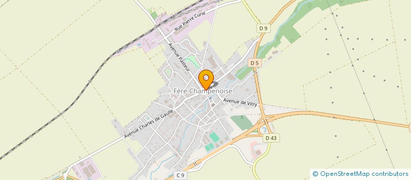 localisation de l'entreprise SCI JUST'ART à FERE-CHAMPENOISE