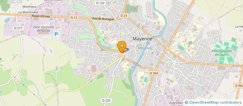 localisation de l'entreprise SCI JUST-B  MAYENNE