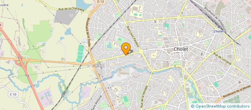 localisation de l'entreprise SCI JUST GO à CHOLET