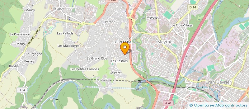 localisation de l'entreprise SCI JUST IMMO  POISY