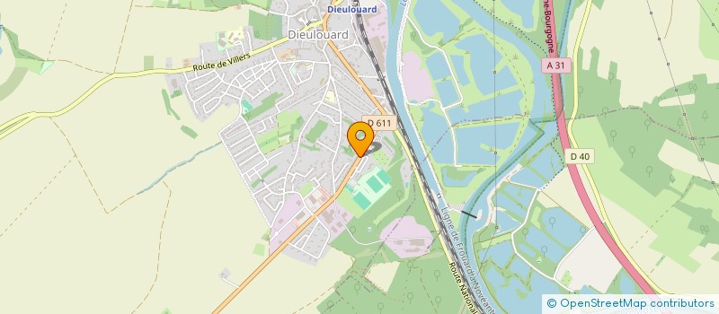 localisation de l'entreprise SCI JUST YVES  DIEULOUARD