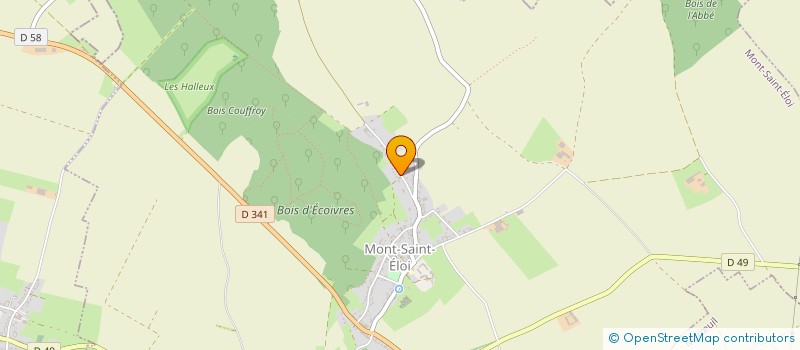 localisation de l'entreprise SCI JUSTABAC  MONT-SAINT-ELOI