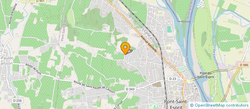 localisation de l'entreprise SCI JUSTAMON  PONT-SAINT-ESPRIT