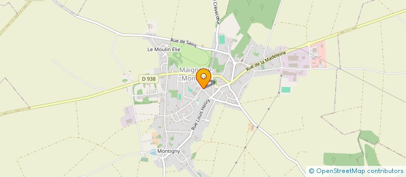 localisation de l'entreprise SCI JUSTAU  MAIGNELAY-MONTIGNY