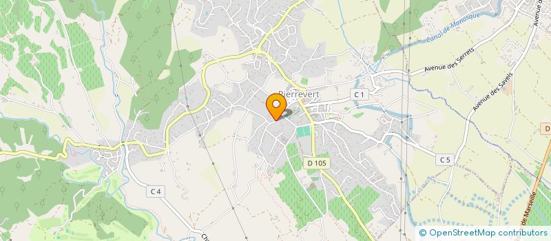 localisation de l'entreprise SCI JUSTE  PIERREVERT