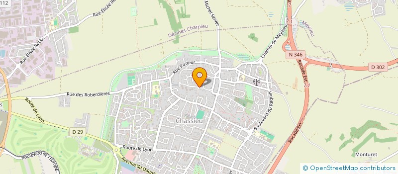 localisation de l'entreprise SCI JUSTEKE  CHASSIEU