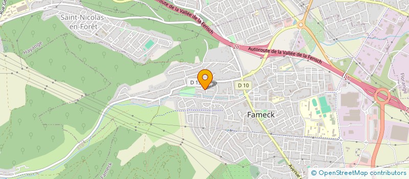 localisation de l'entreprise SCI JUSTEMONT  FAMECK