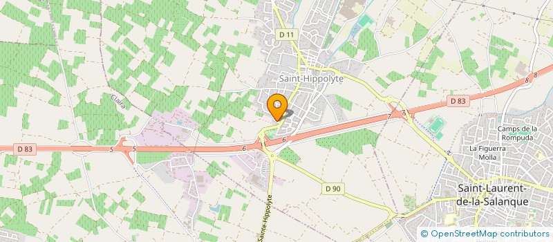 localisation de l'entreprise SCI JUSTFLO  SAINT-HIPPOLYTE