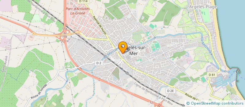 localisation de l'entreprise SCI JUSTICE à ARGELES-SUR-MER