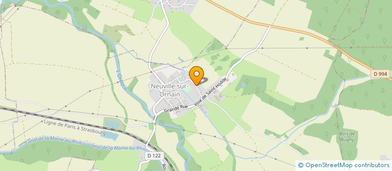 localisation de l'entreprise SCI JUSTIN à NEUVILLE-SUR-ORNAIN