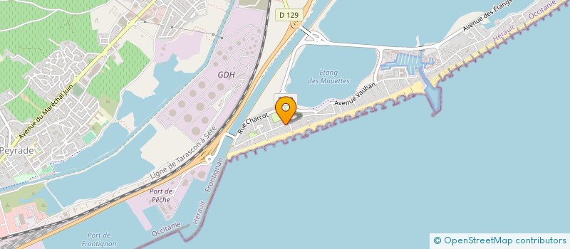 localisation de l'entreprise SCI JUSTINE à FRONTIGNAN