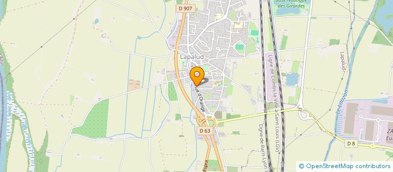 localisation de l'entreprise SCI JUSTINE  LAPALUD