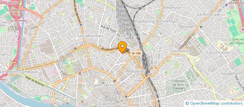 localisation de l'entreprise SCI JUSTINIA - ARCOLE à TOULOUSE