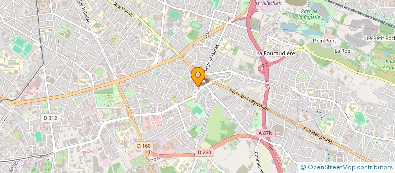 localisation de l'entreprise SCI JUSTINVEST à ANGERS