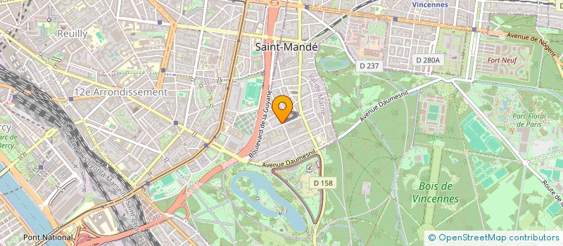 localisation de l'entreprise SCI JUSTONE à SAINT-MANDE