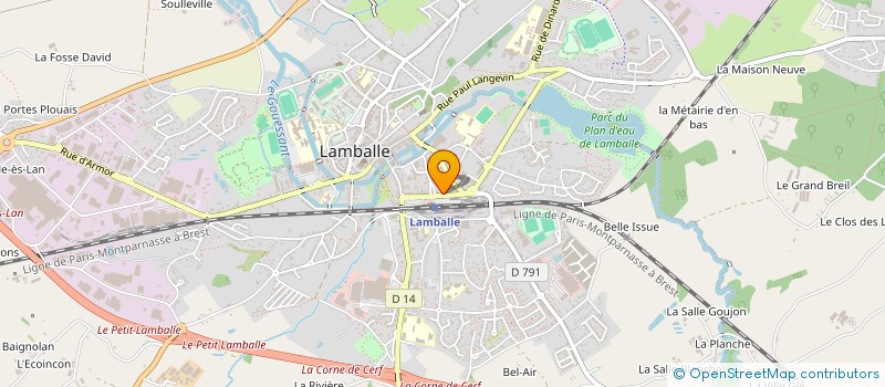 localisation de l'entreprise SCI JUTGE CRESTEL  LAMBALLE-ARMOR