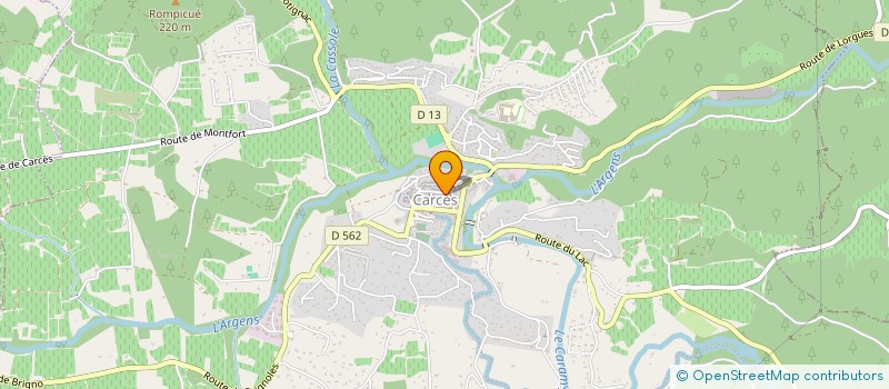 localisation de l'entreprise SCI JUTHO  CARCES