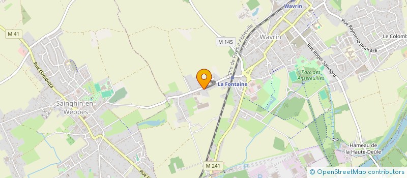 localisation de l'entreprise SCI JUTRO  WAVRIN