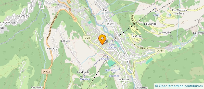 localisation de l'entreprise SCI JUUST à MORZINE