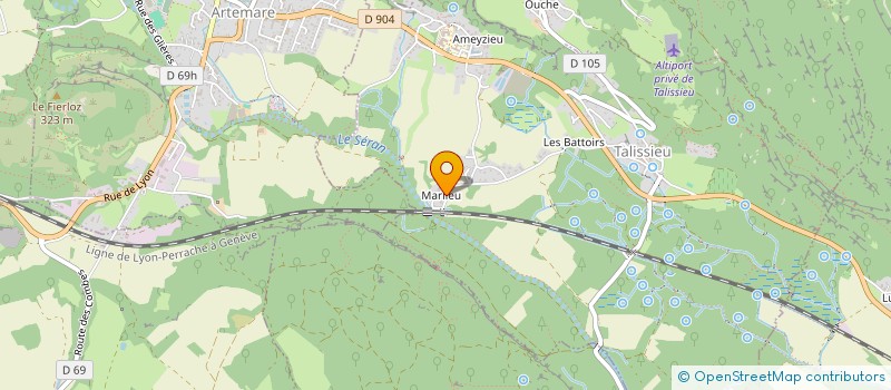 localisation de l'entreprise SCI JUV 1  ARVIERE-EN-VALROMEY