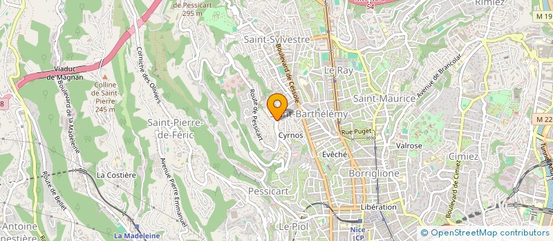 localisation de l'entreprise SCI JUVALOTTE à NICE