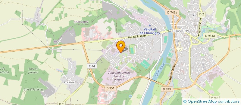 localisation de l'entreprise SCI JUVAMA  CHAUVIGNY