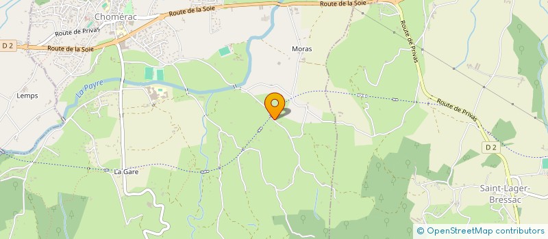 localisation de l'entreprise SCI JUVANOLI  CHOMERAC