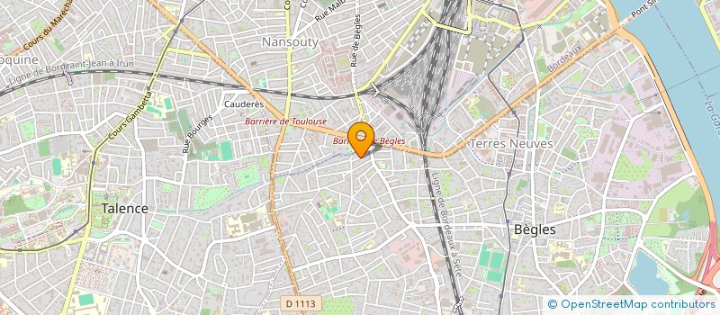 localisation de l'entreprise SCI JUVE à BEGLES