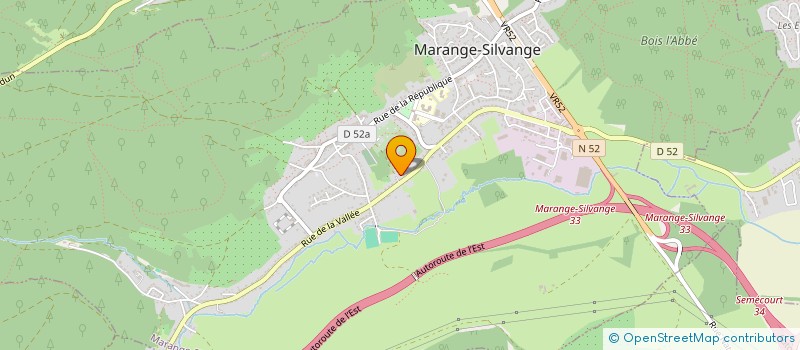 localisation de l'entreprise SCI JUVE  MARANGE-SILVANGE