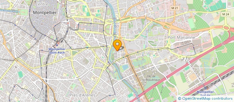 localisation de l'entreprise SCI JUVENAL à MONTPELLIER